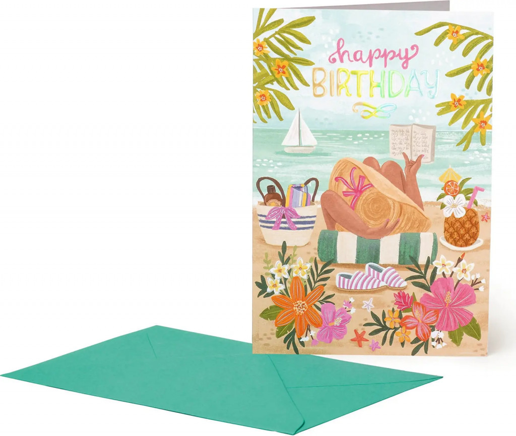 Legami Přáníčko Legami Greeting Card Large - Birthday Beach