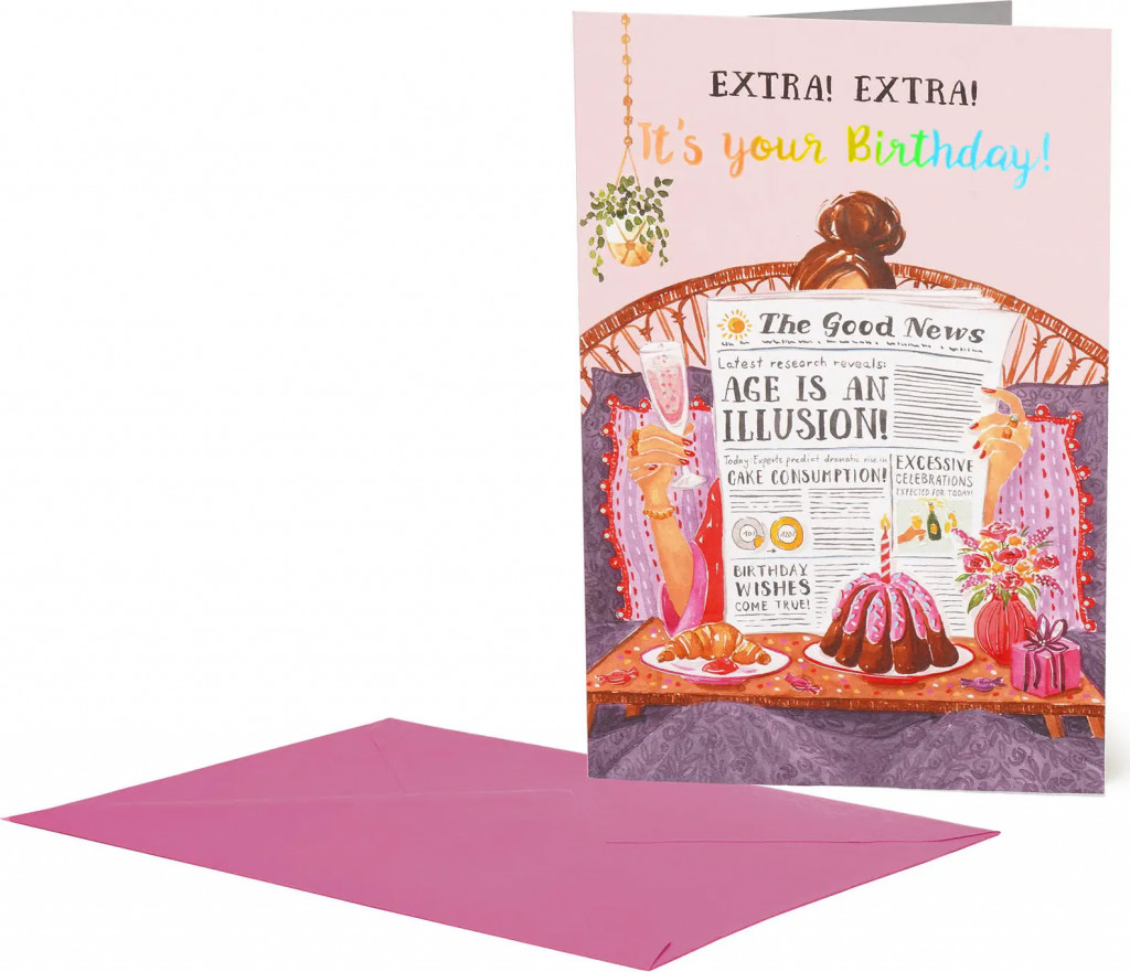 Legami Přáníčko Legami Greeting Card Large - Birthday News