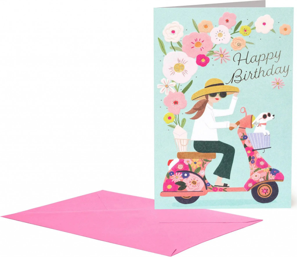 Legami Přáníčko Legami Greeting Card Large - Bike Girl