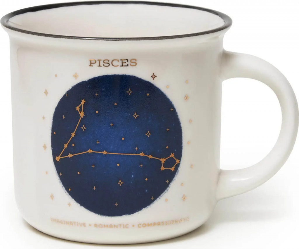 Legami Porcelánový hrneček Legami Count Your Lucky Stars Porcelain Mug - Pisces