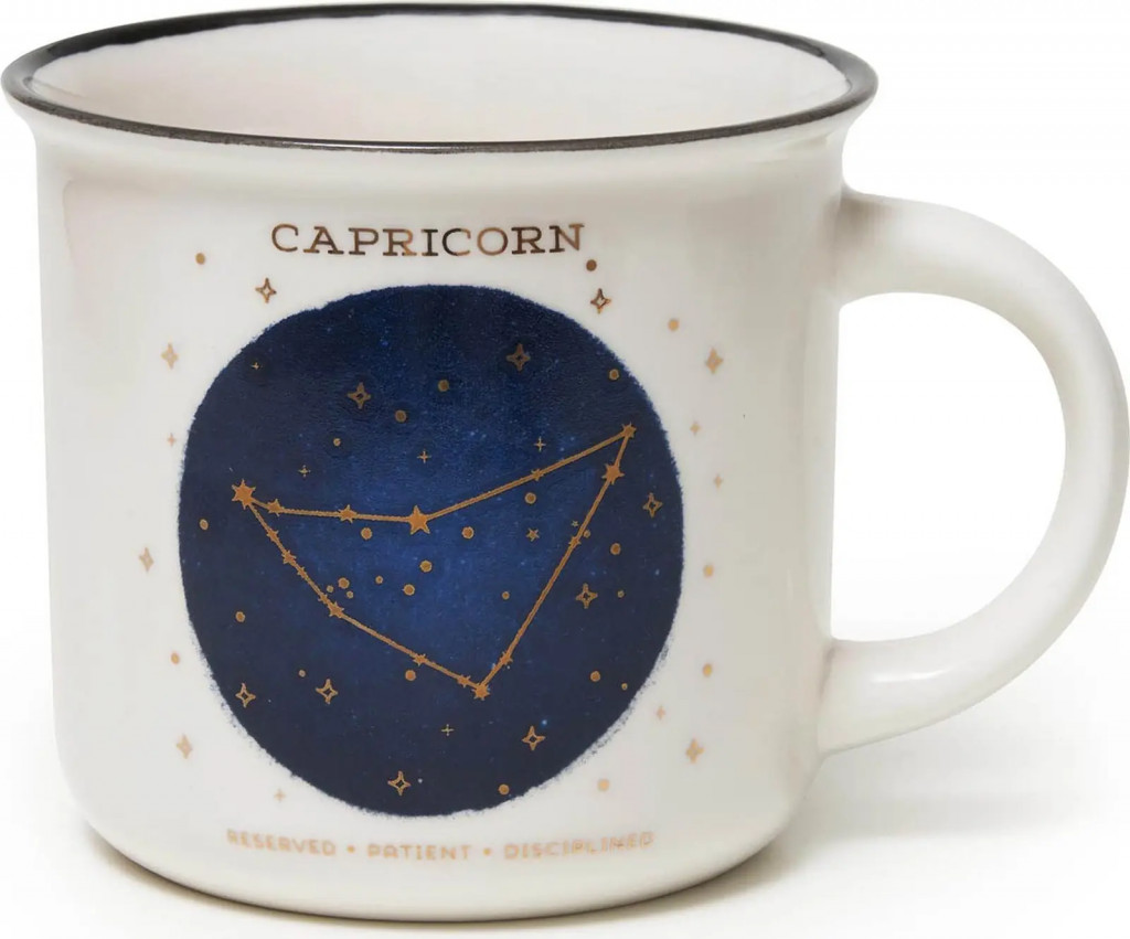 Legami Porcelánový hrneček Legami Count Your Lucky Stars Porcelain Mug - Capricorn