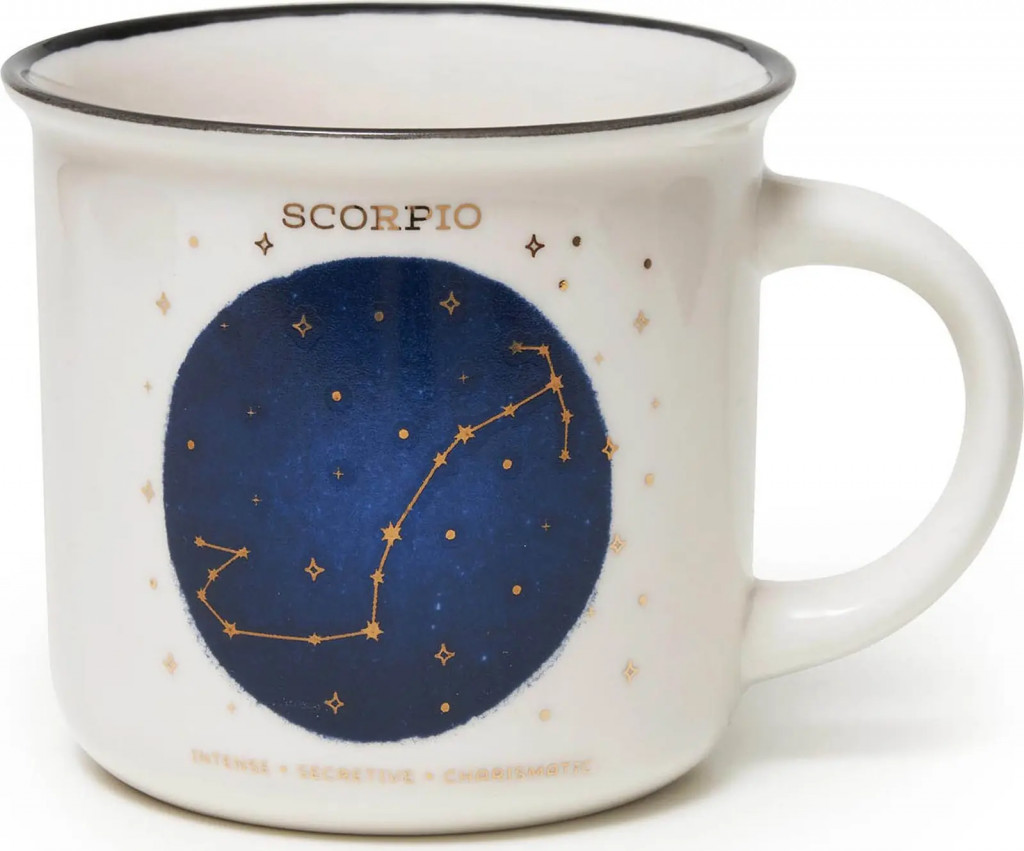Legami Porcelánový hrneček Legami Count Your Lucky Stars Porcelain Mug - Scorpio