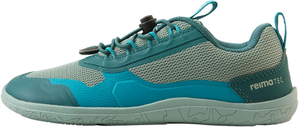 Reima Detské barefoot topánky s membránou Reima Tallustelu - stone green