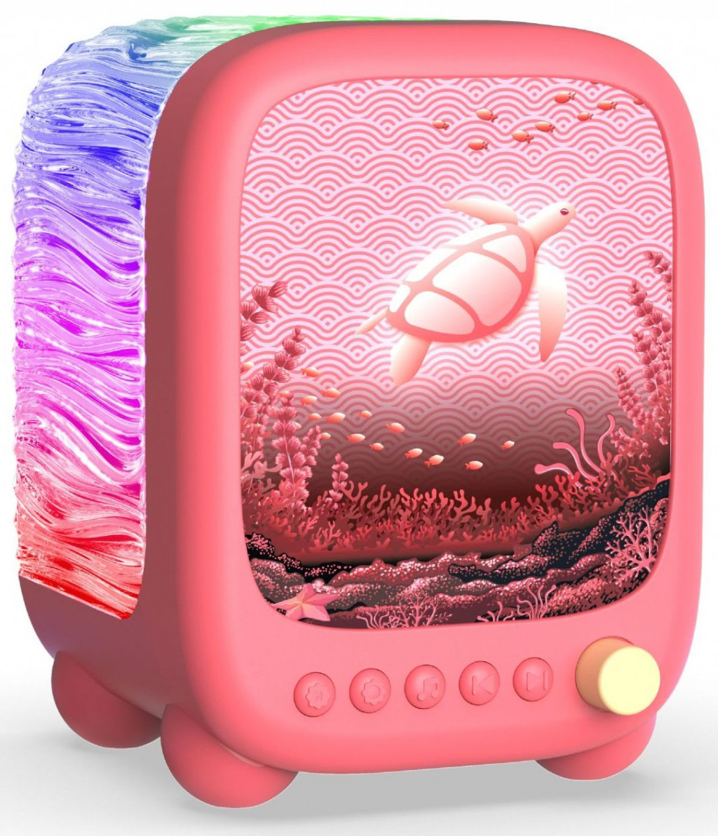 MOB Nočné svetlo a reproduktor MOB Wavy Light - Coral