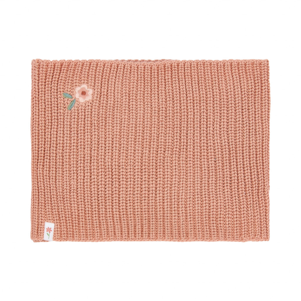 Little Dutch Šála pletená kruhová Deep Pink One Size