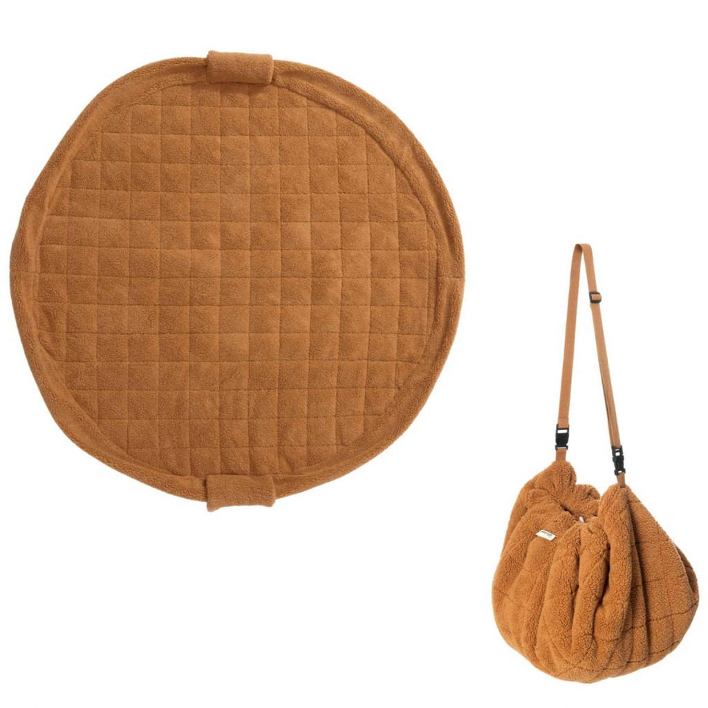 Play&Go Noomad soft Hracia deka a Vak na hračky Teddy Brown