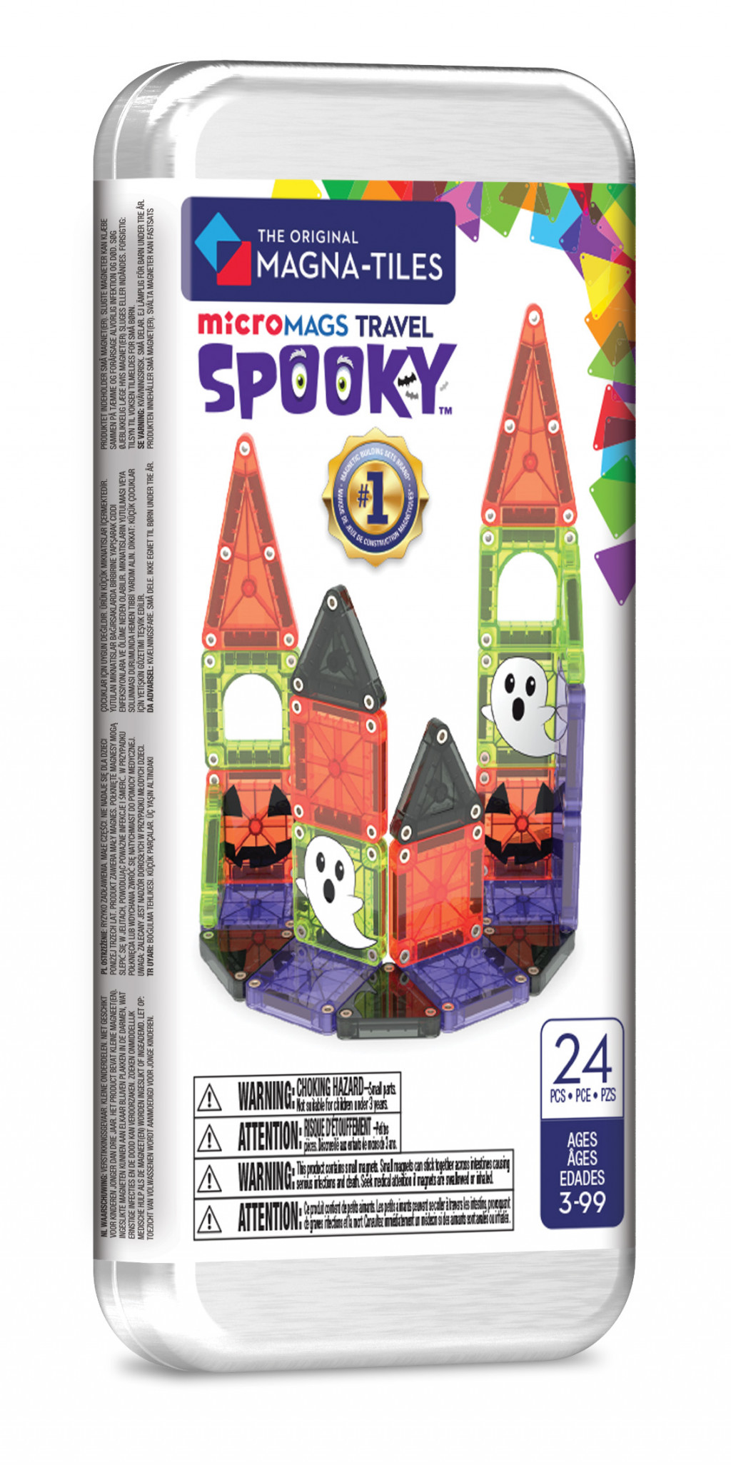 Magna-Tiles Magnetická stavebnica microMAGS Spooky Travel Set 24 dielov