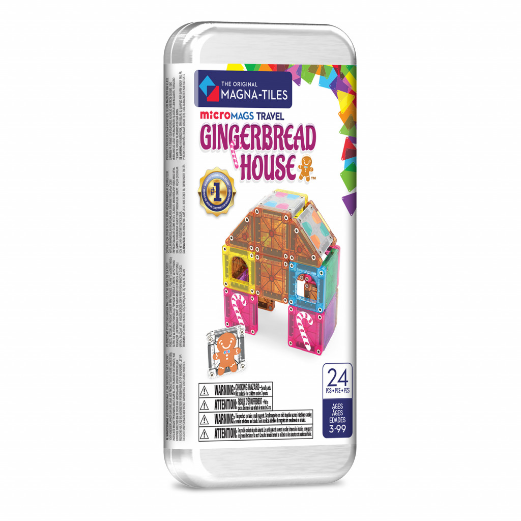 Magna-Tiles Magnetická stavebnica microMAGS Gingerbread House Travel Set 24 dielov