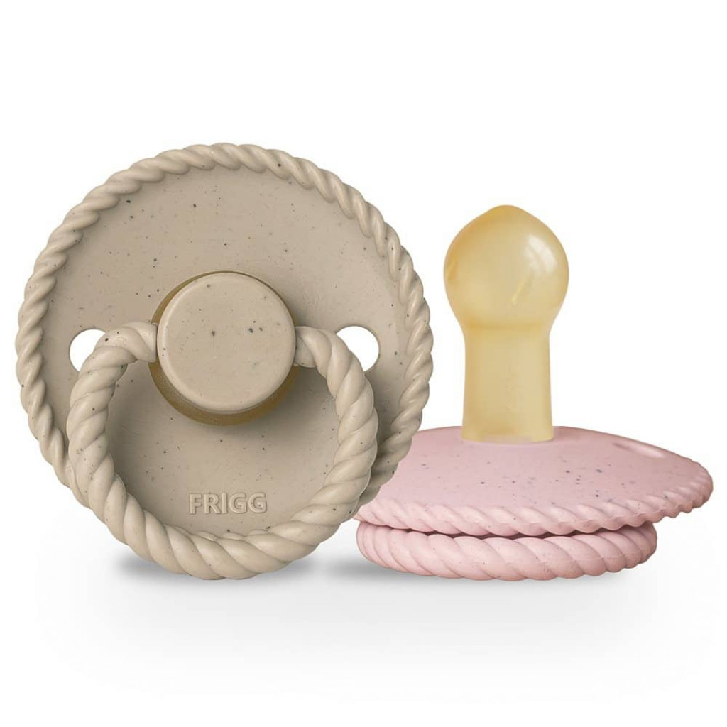 Frigg Dvojbalenie cumlíkov frigg mini mocha cappuccino/ rose latte, 6-18m, kaučuk