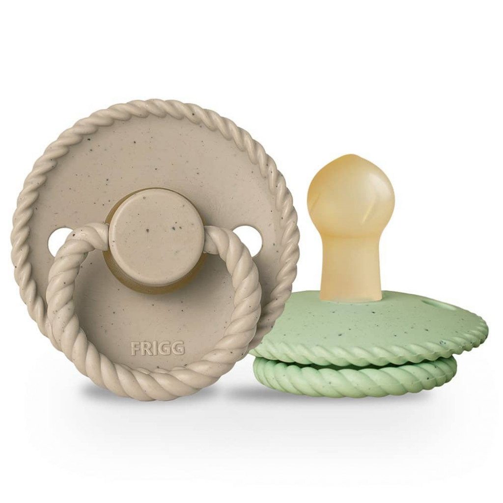 Frigg Dvojbalenie cumlíkov frigg mini mocha cappuccino/ matcha latte, 0-6m, kaučuk
