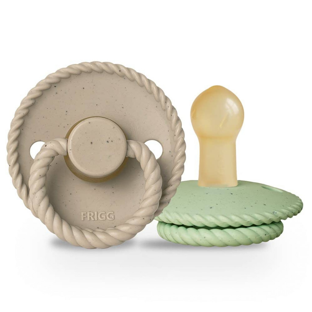 Frigg Dvojbalenie cumlíkov frigg mini mocha cappuccino/ matcha latte, 6-18m, kaučuk