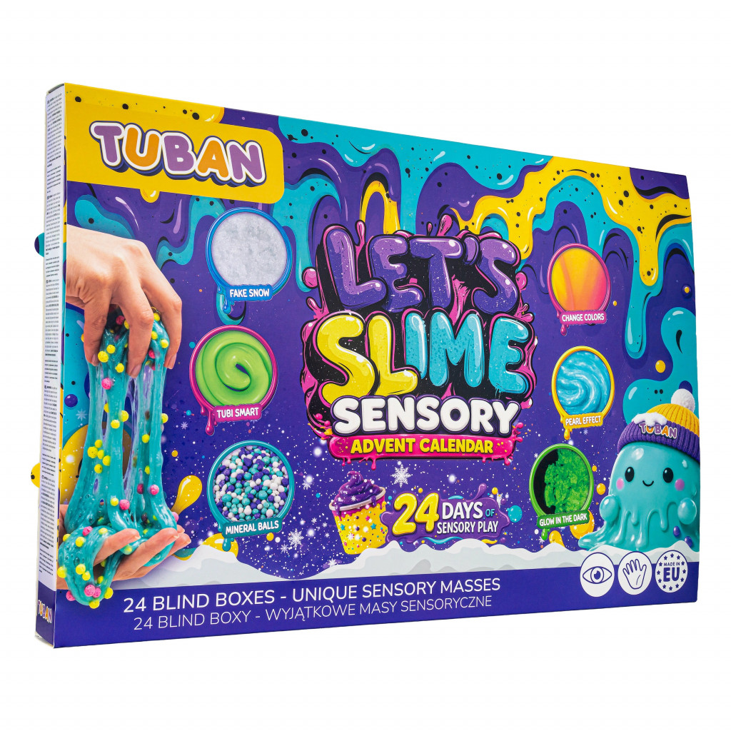 TUBAN Senzorický adventný kalendár LET'S SLIME