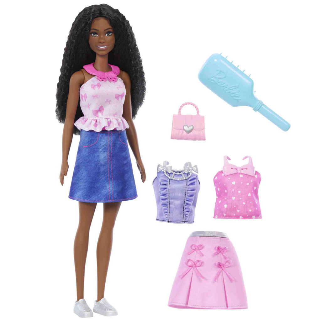 Mattel BRB STYLE BÁBIKA JEDNODUCHÉ OBLIEKANIE ČIERNOVLÁSKA