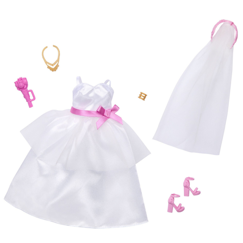 Mattel Barbie oblečenie pre Barbie/Ken - nevesta  