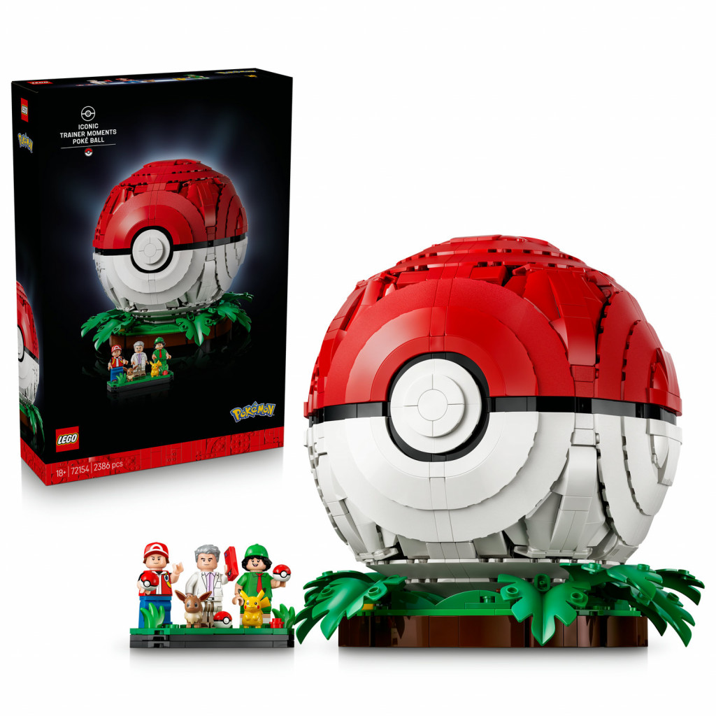 Lego® Poké Ball s ikonickými momentmi Trénerov