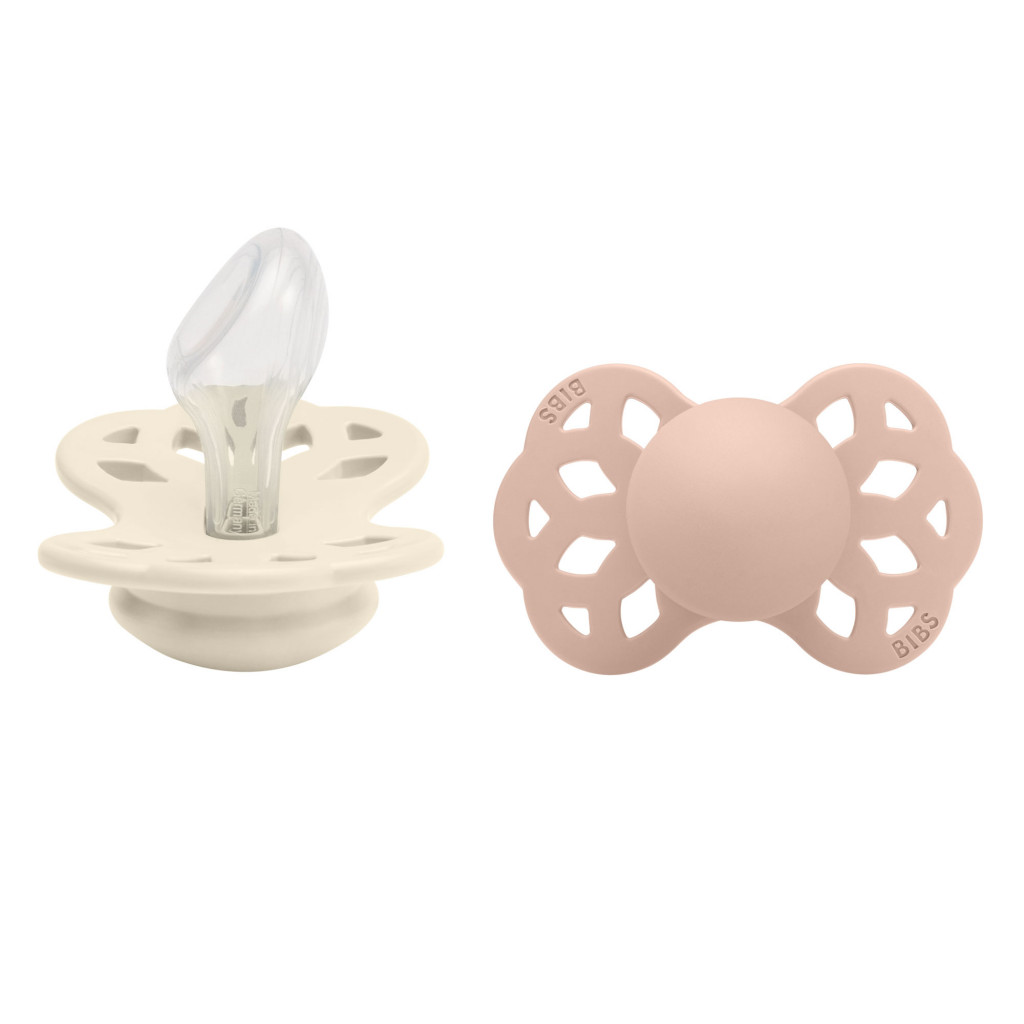 Všetky značky||BIBS Infinity anatomické BIBS Infinity anatomické cumlíky zo silikónu 2ks - veľkosť 2 (Ivory / Blush)