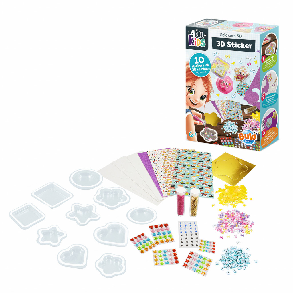 Buki France 3D samolepky - Kawaii