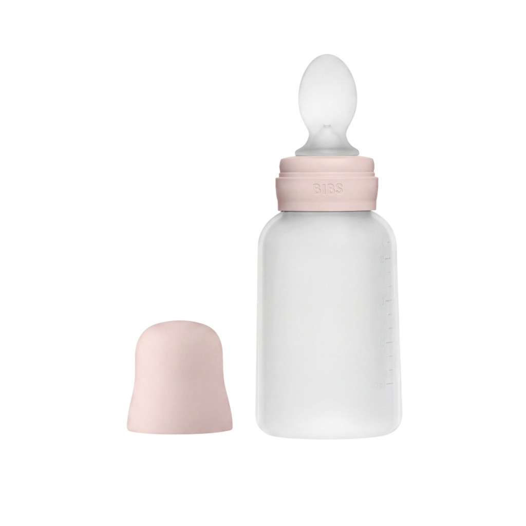 Všetky značky||BIBS BIBS Squeeze silikónová kapsička s lyžičkou (Petal)
