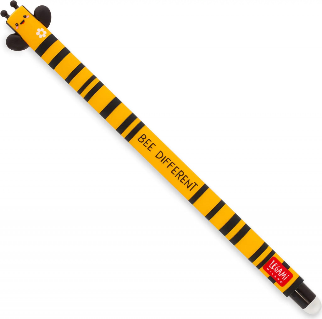 Legami Gumovacie pero Legami Erasable Gel Pen - Bee - 0,7 mm - Black Ink