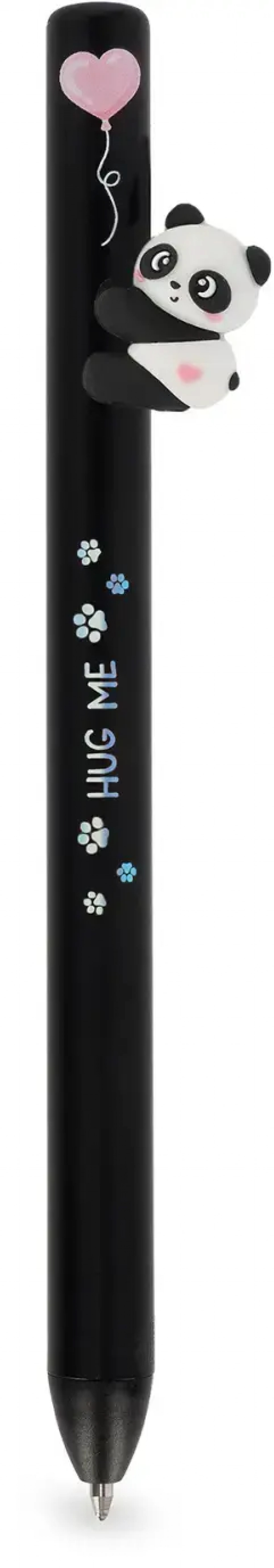 Legami Pero Legami Free Hugs - Retractable Ballpoint Pen - Panda - Black Ink