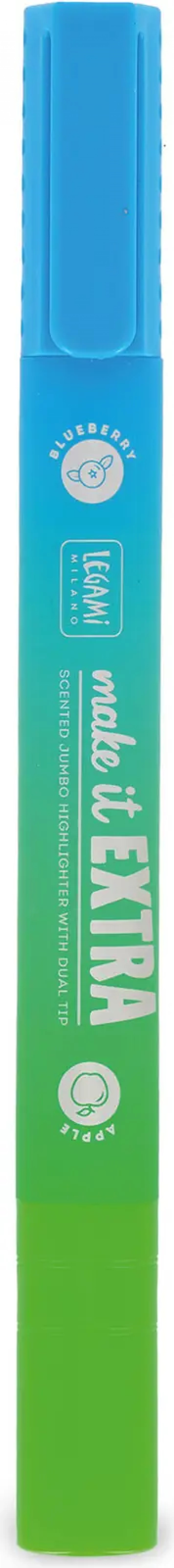 Legami Voňavý zvýrazňovač Legami Make It Extra Scented Jumbo Highlighter - Blue + Green