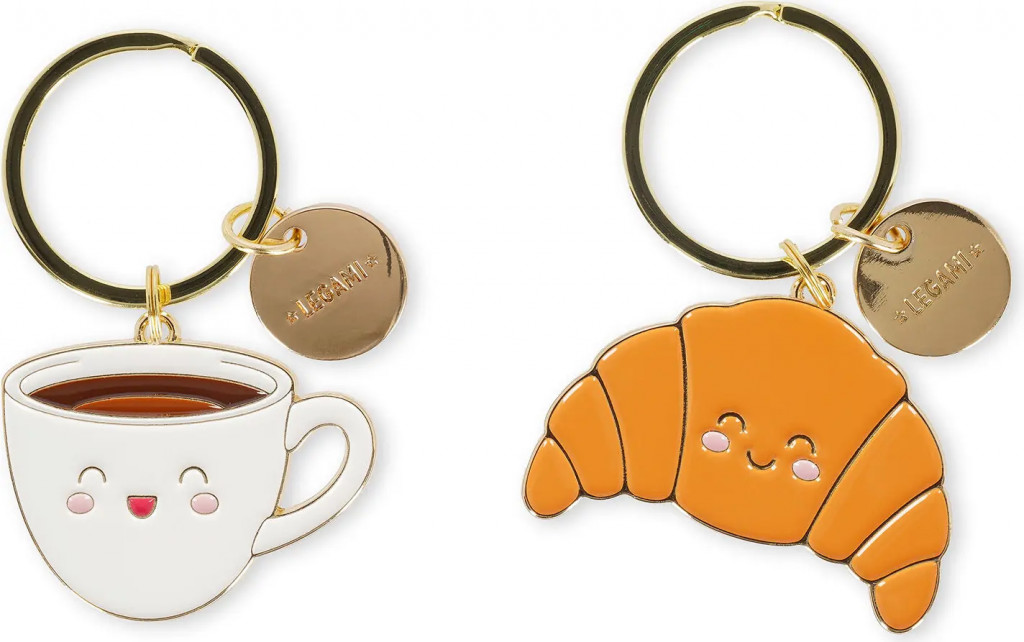Legami Prívesok na kľúče Legami What A Key Ring Enamel Key Ring - Breakfast