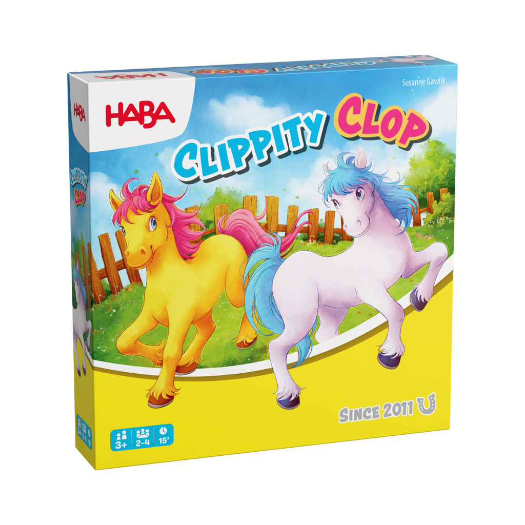Haba Spoločenská hra pre deti Clippity Clop Hop-Hop koník od 3 rokov
