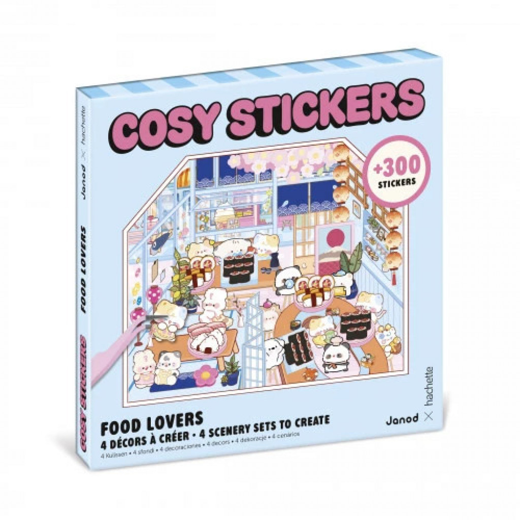 Janod Cosy Stickers Samolepky Minisvet Pochúťky