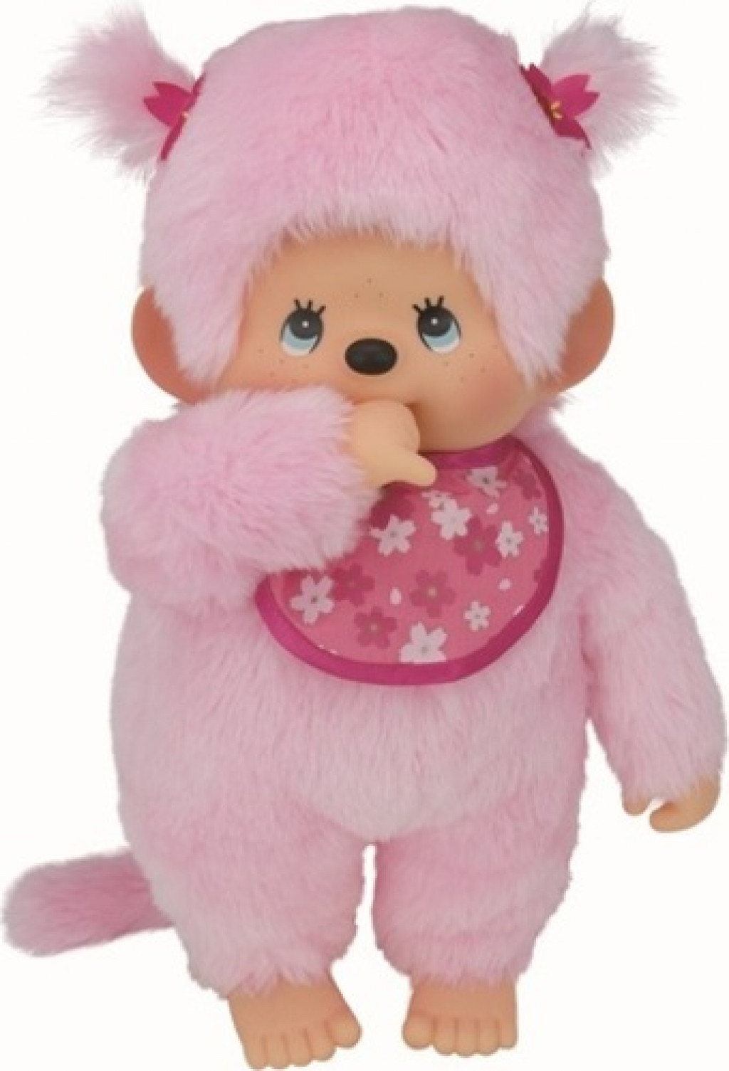 Monchhichi Monchhichi Mončiči dievča ružové s podbradníkom 45cm