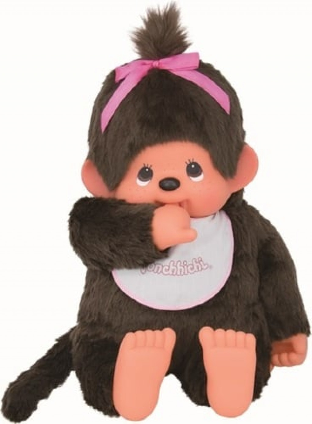 Monchhichi Monchhichi Mončiči dievča s podbradníkom XL 80cm