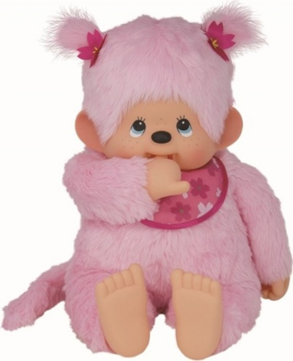 Monchhichi Monchhichi Mončiči dievča ružové s podbradníkom XL 80cm