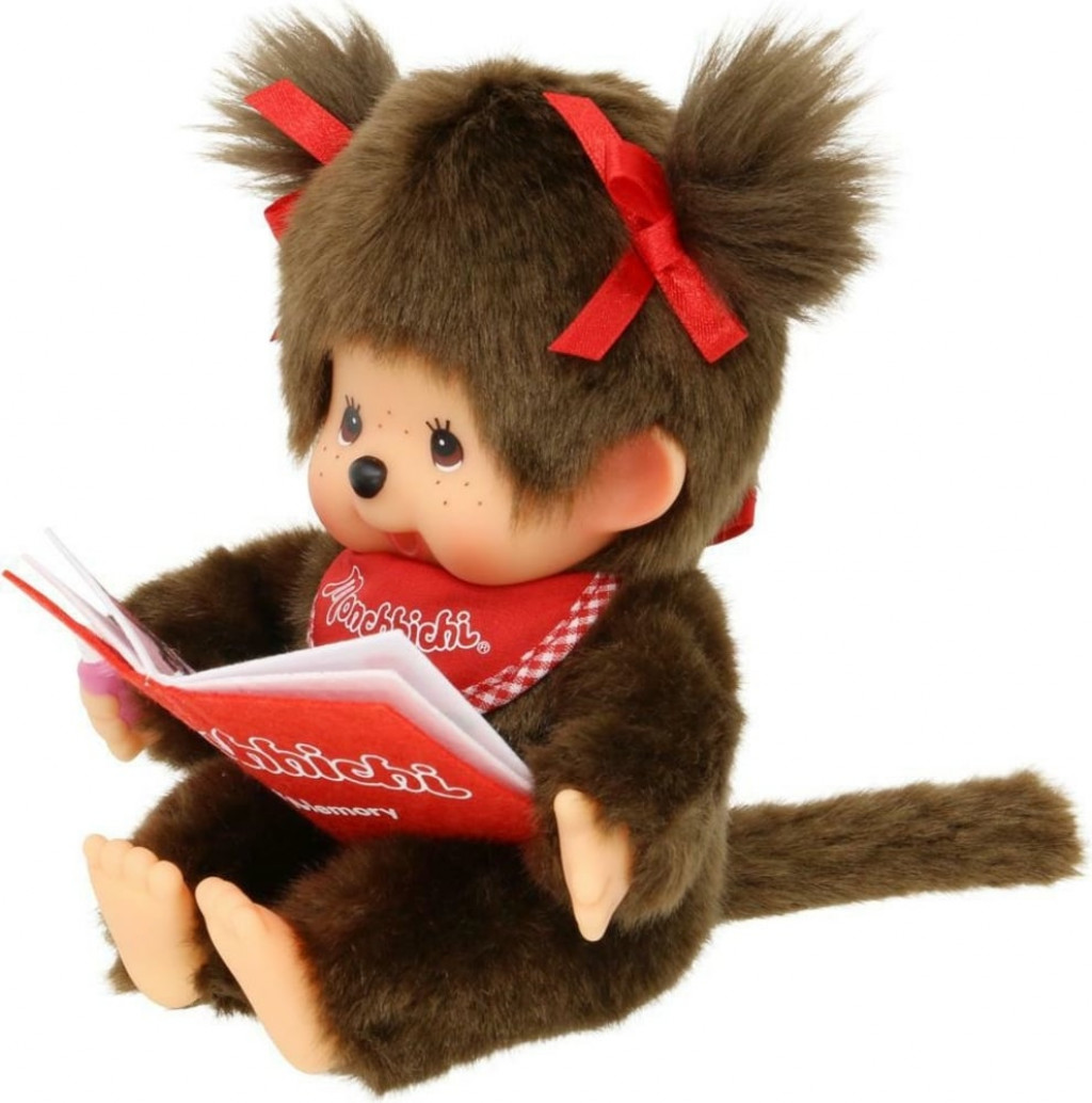Monchhichi Monchhichi Mončiči dievča s knihou 20cm