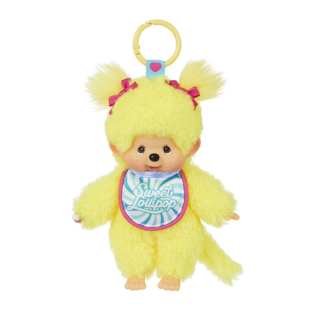 Monchhichi Monchhichi Mončiči Lolipop s plastovým háčikom 14cm assort