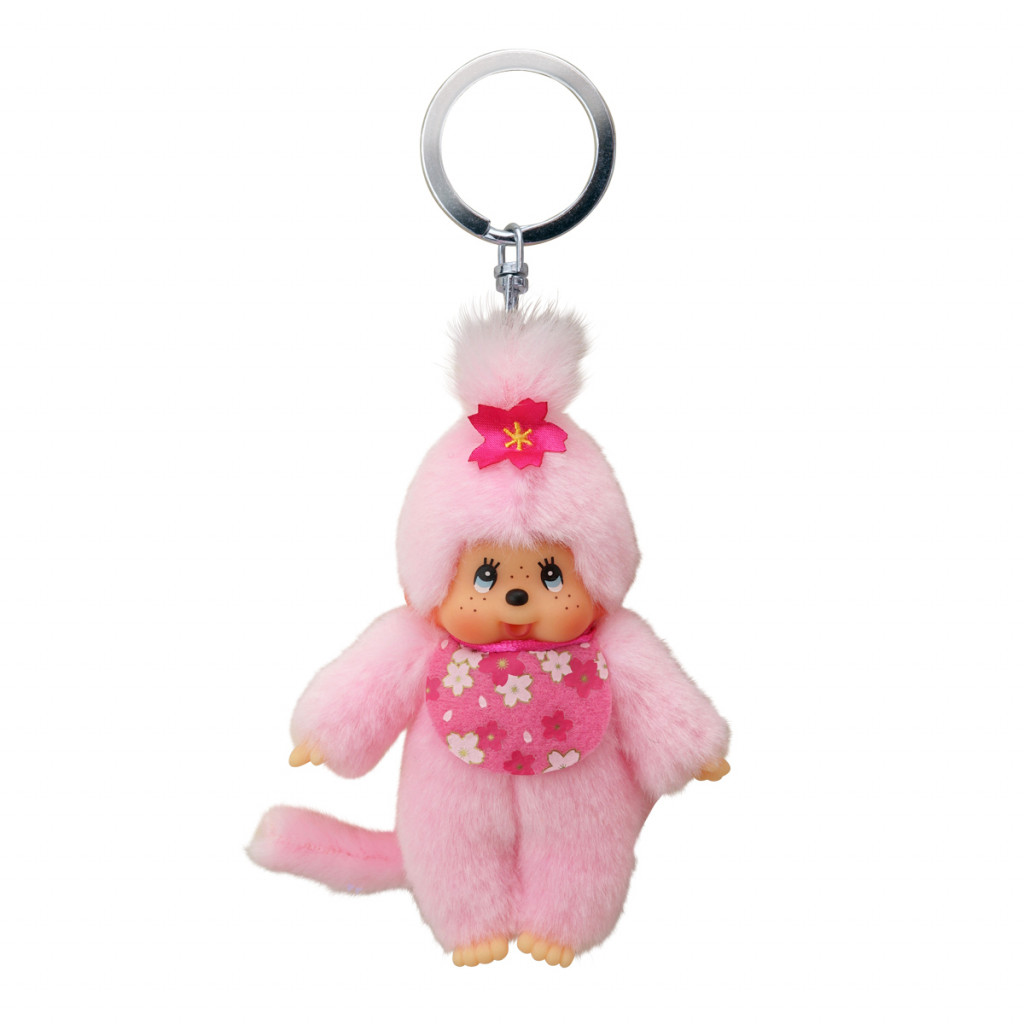 Monchhichi Monchhichi Mončiči dievča ružové kľúčenka 10cm