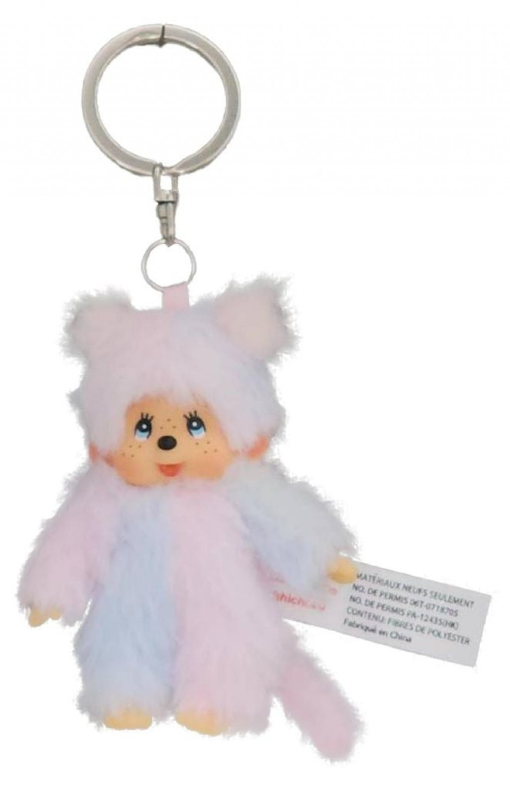 Monchhichi Monchhichi Mončiči dievča dúhové kľúčenka 10cm