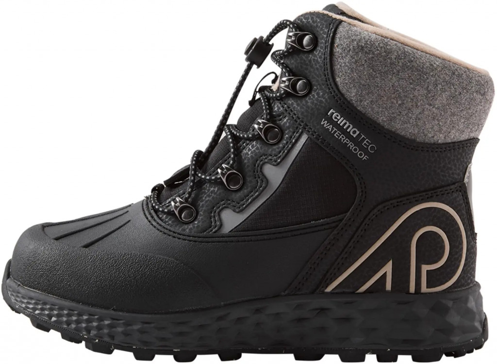 Reima Detské topánky s membránou Reima Hallava Lace - black