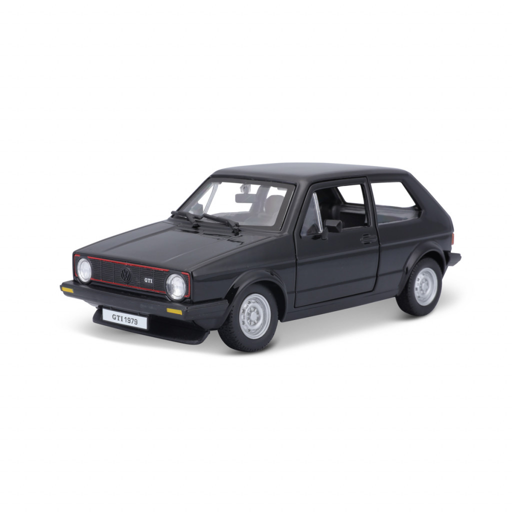 Bburago Bburago - Autá HOBBY, Volkswagen Golf Mk1 GTI (1979), čierna, 1:24