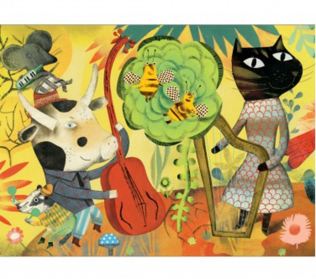 DJECO Puzzle Gallery  Muzika na tráve