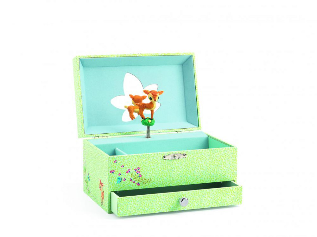 DJECO Srnča: hracia skrinka so zásuvkou a priečinkom na prstienky