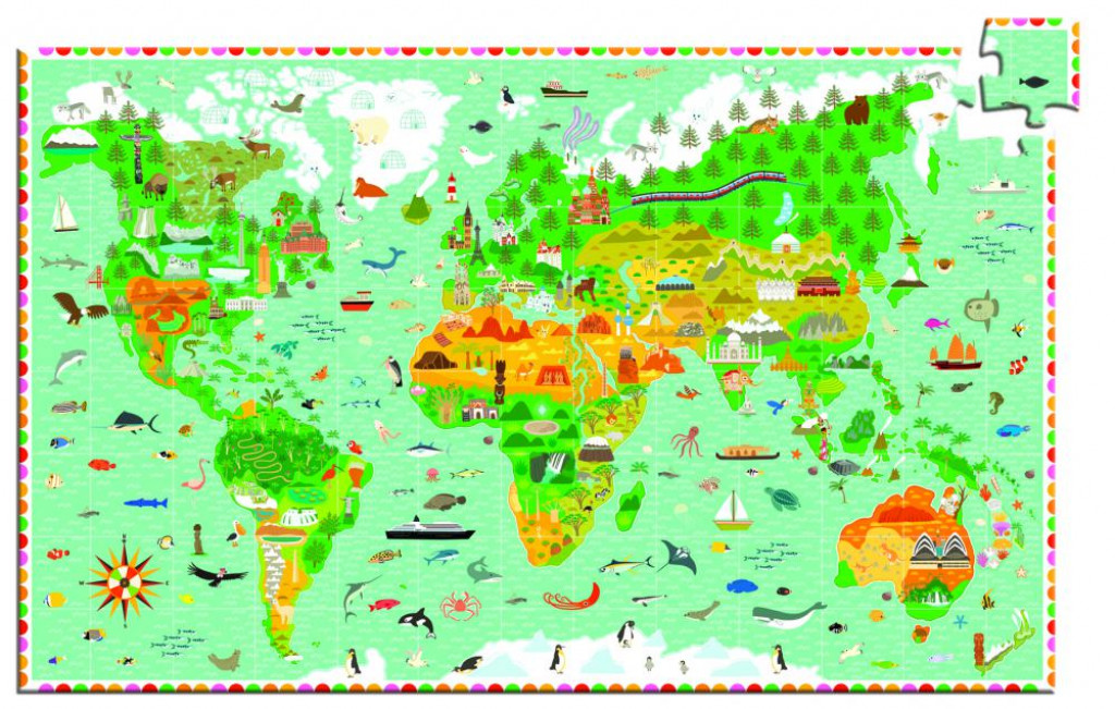 DJECO Objavovacie puzzle: Monumenty sveta