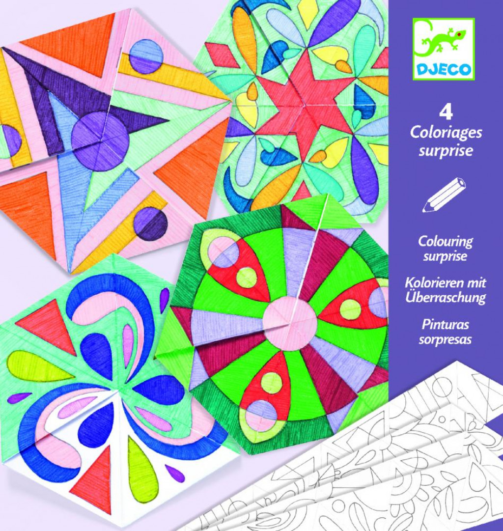 DJECO Vyfarbovanie s prekvapením – Ružicové mandaly