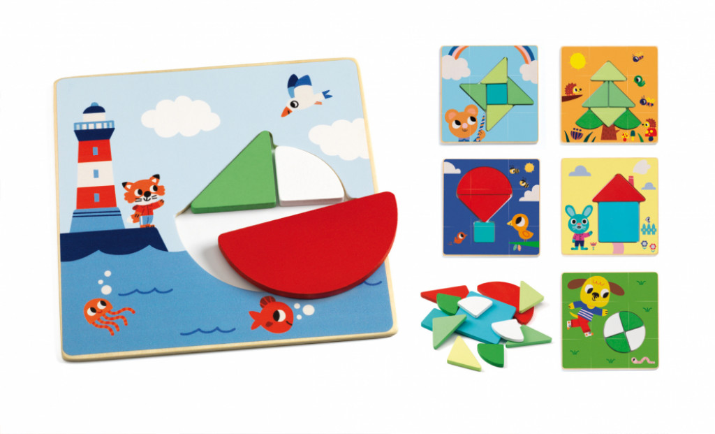 DJECO Tangramini - drevená edukatívna hračka