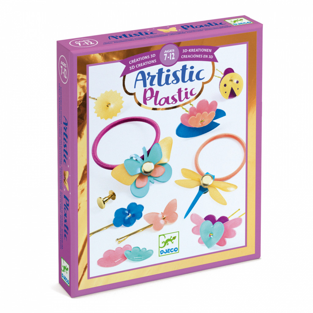 DJECO Artistic – Artistic plastic – Ozdoby do vlasov