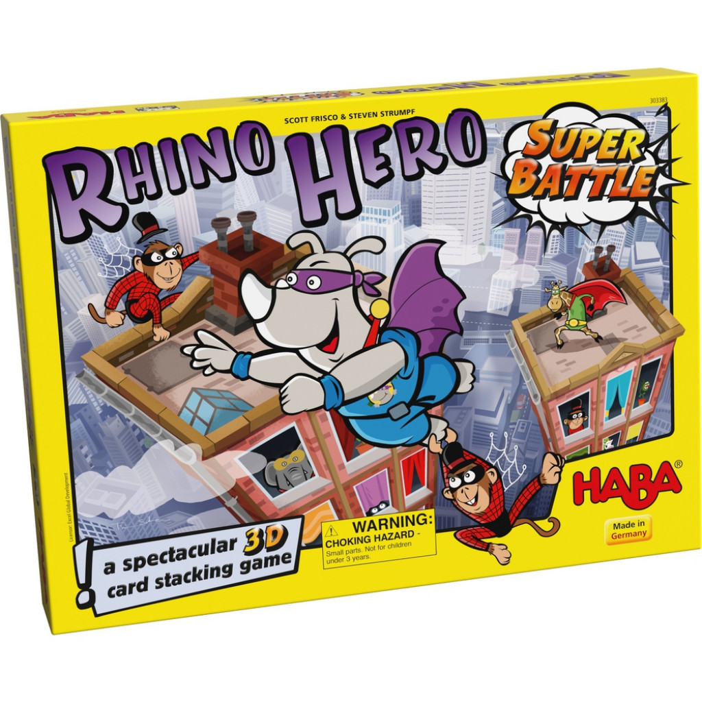 Haba Spoločenská hra Rhino Hero Super Bitka