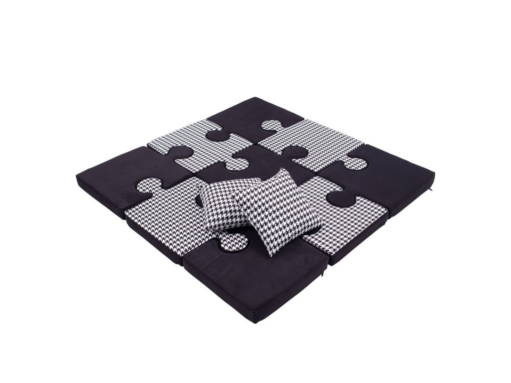 Elis design Deka na hranie puzzle variant: čierno-biela
