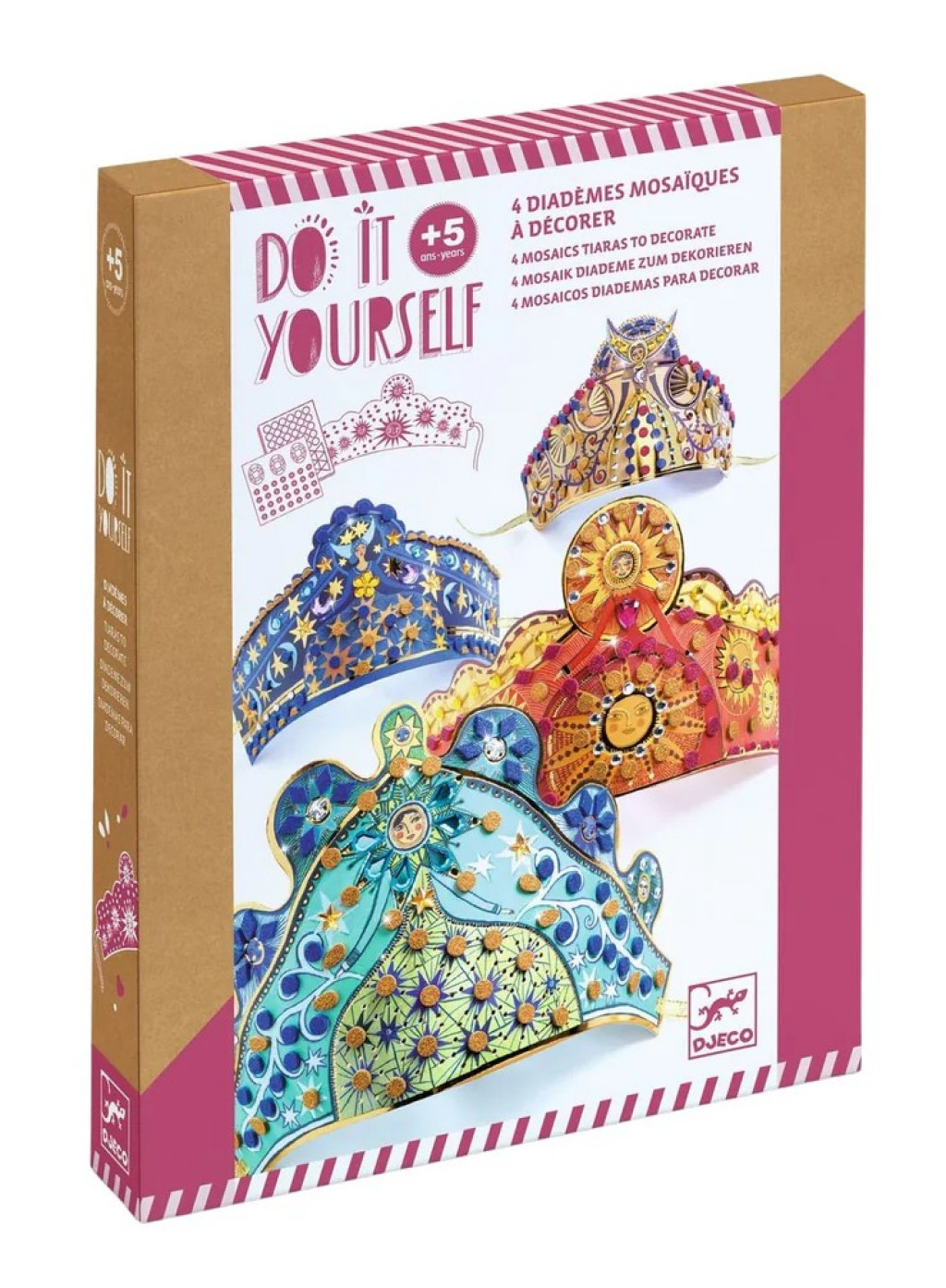 DJECO DIY-Vytvor si sám Korunky z mozaiky: Čarodejky