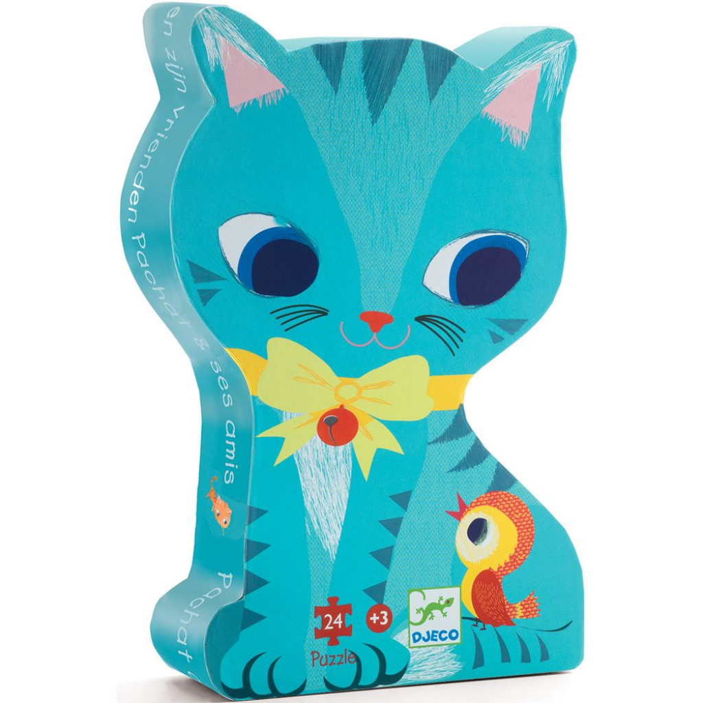 DJECO Siluetové puzzle: Kocúrik