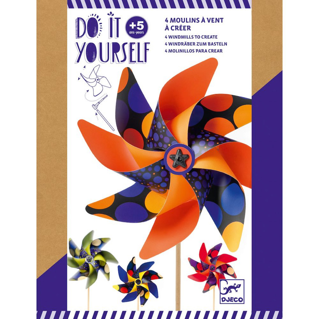 DJECO DIY-Vytvor si sám Vrtuľky: Bodky
