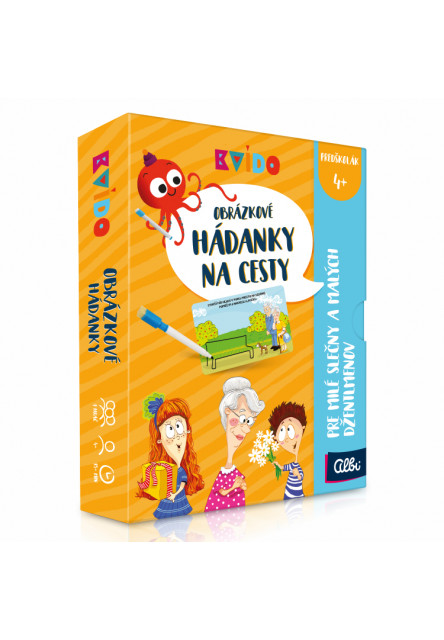 Kvído - Obrázkové hádanky na cesty - Pre slečny a džentlmenov - Poškodená krabica