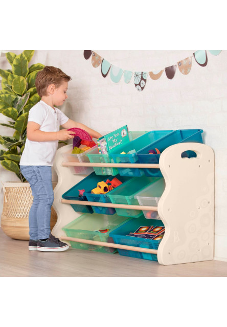 Organizér na hračky s ukladacími boxami